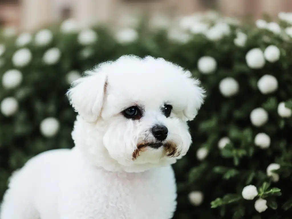 Bichon Frises face