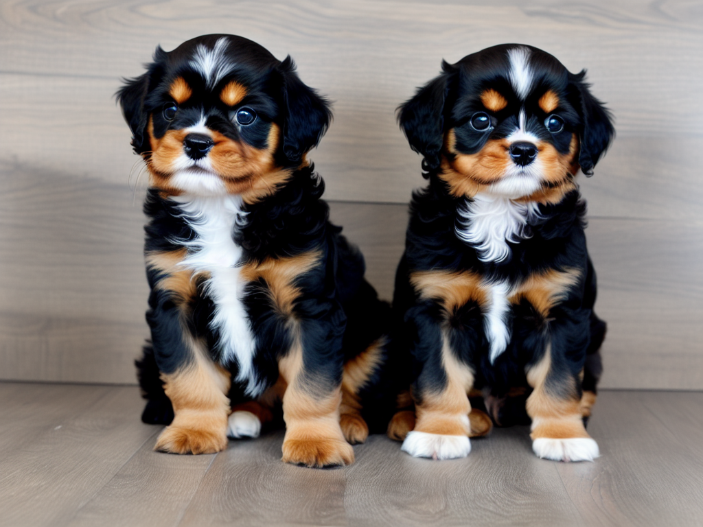 Black and Tan Cavalier King Charles Puppy