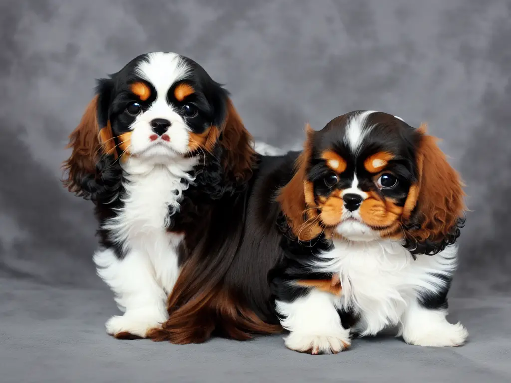 Black and Tan Cavalier King Charles Spaniel Puppy