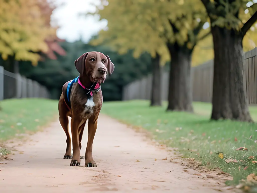 German Shorthaired Pointer training with treats