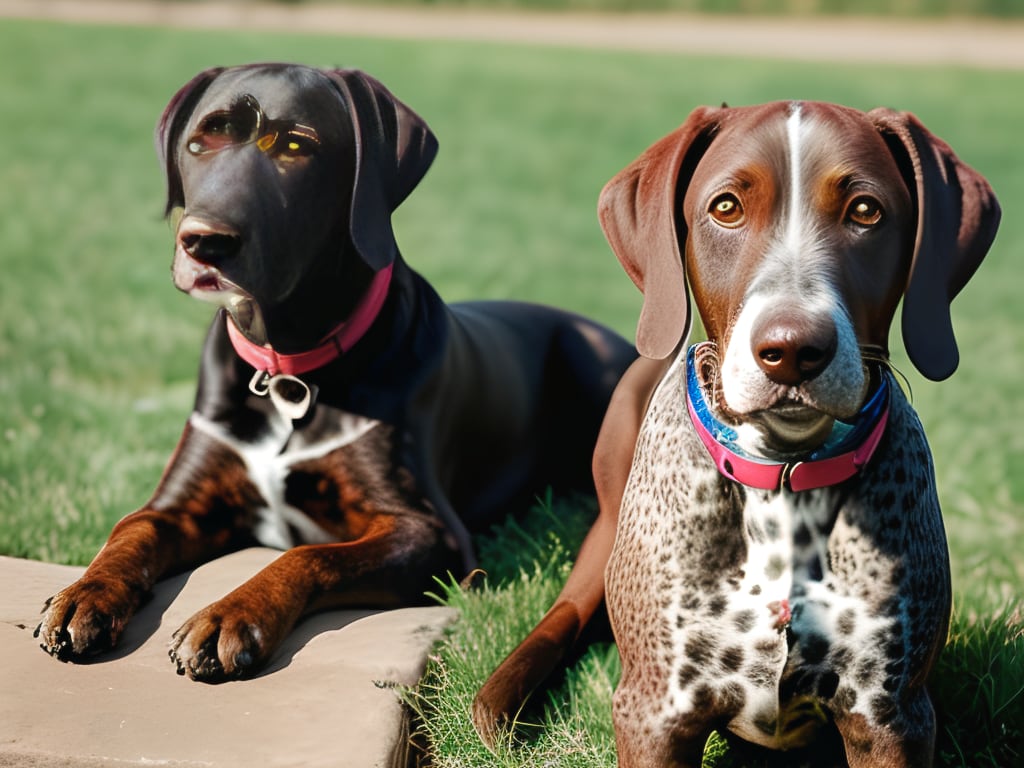 German Shorthaired Pointer with other pets