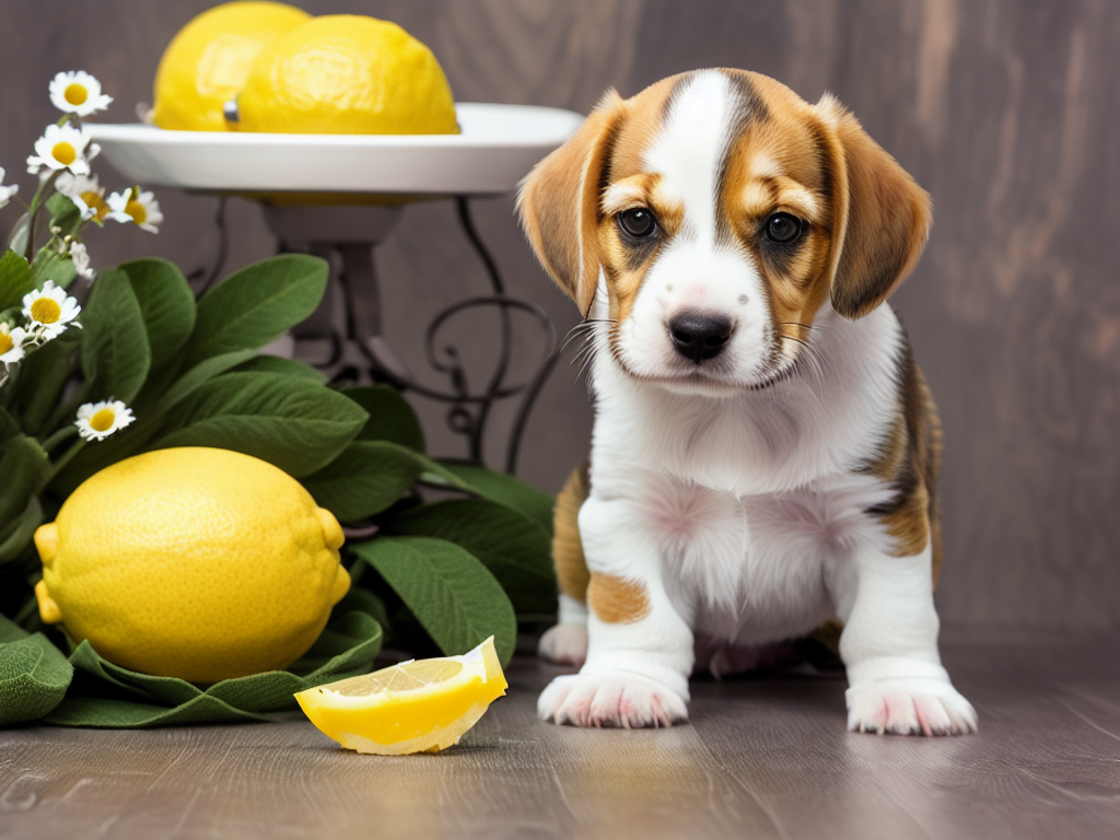 Lemon Beagle Puppy Sitting