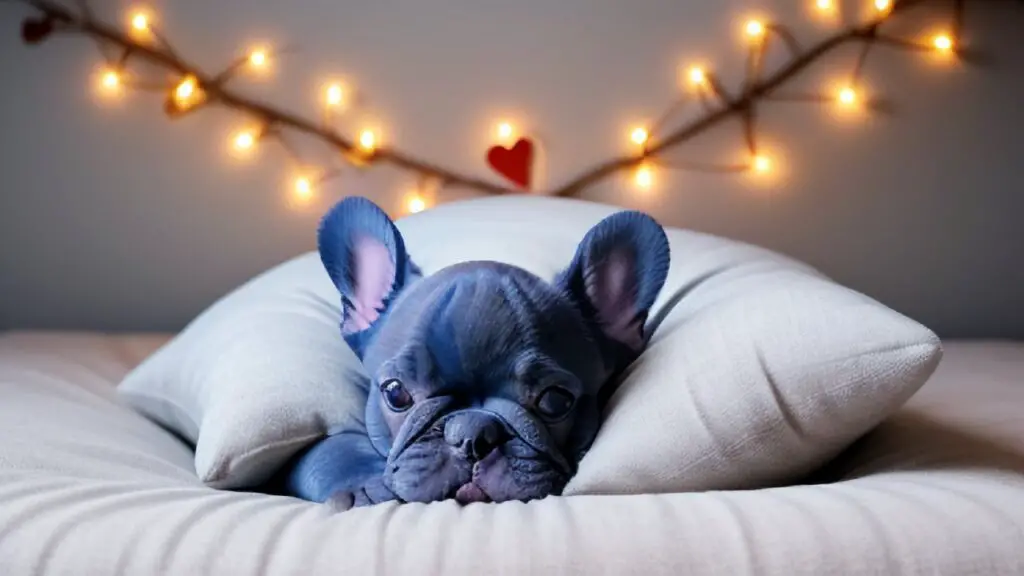 Sleepy Blue French Bulldog Puppy