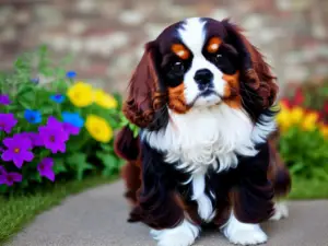 Tricolor King Charles Spaniel Cavalier