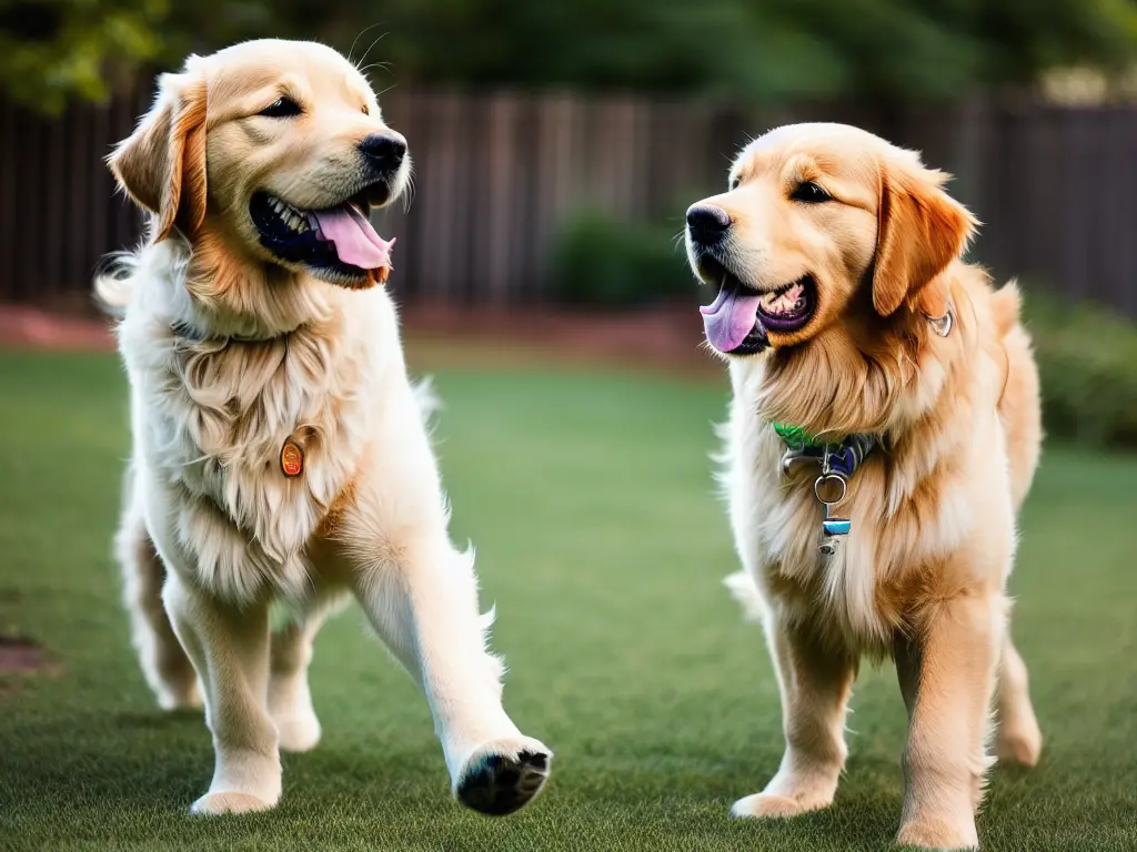 aggressive golden retriever