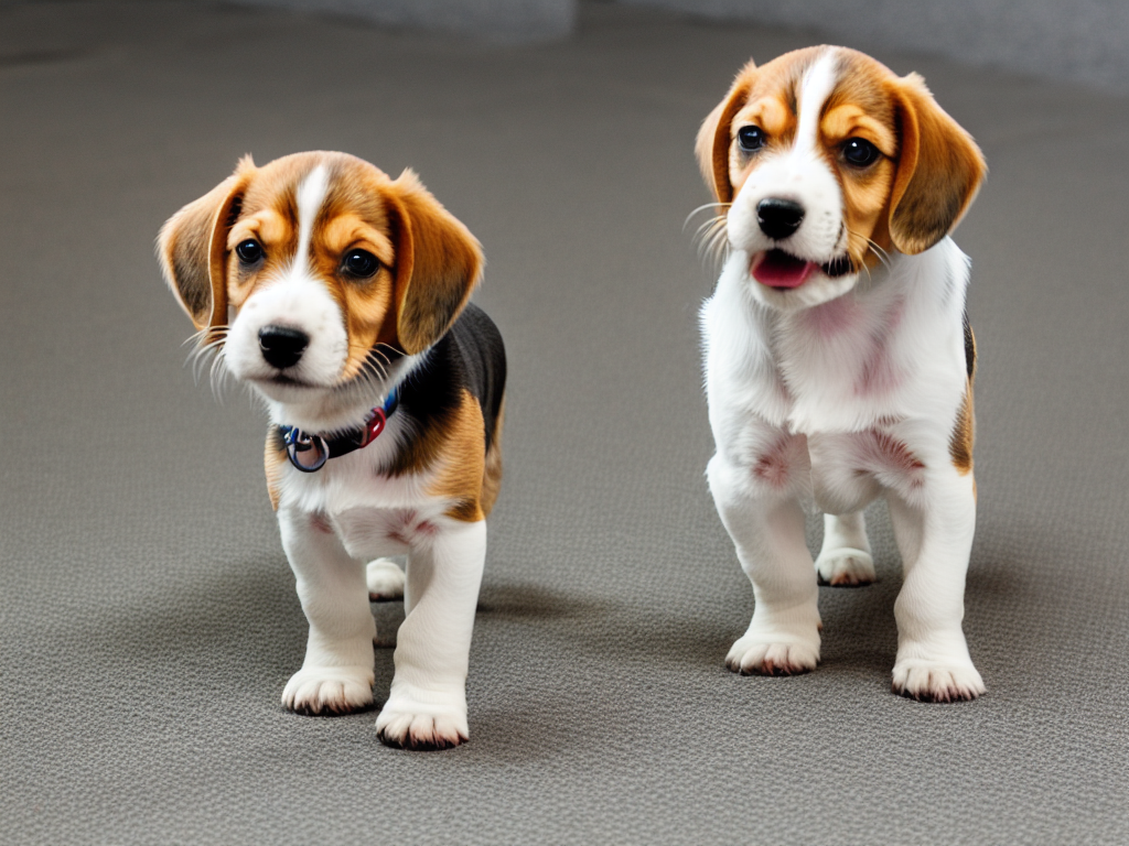 beagle puppy barking