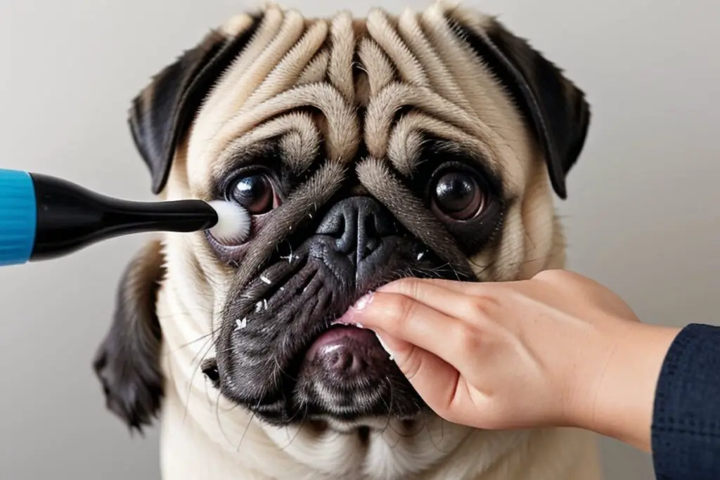 grooming a pug