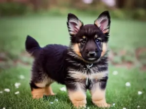 long hair german shepherd puppy