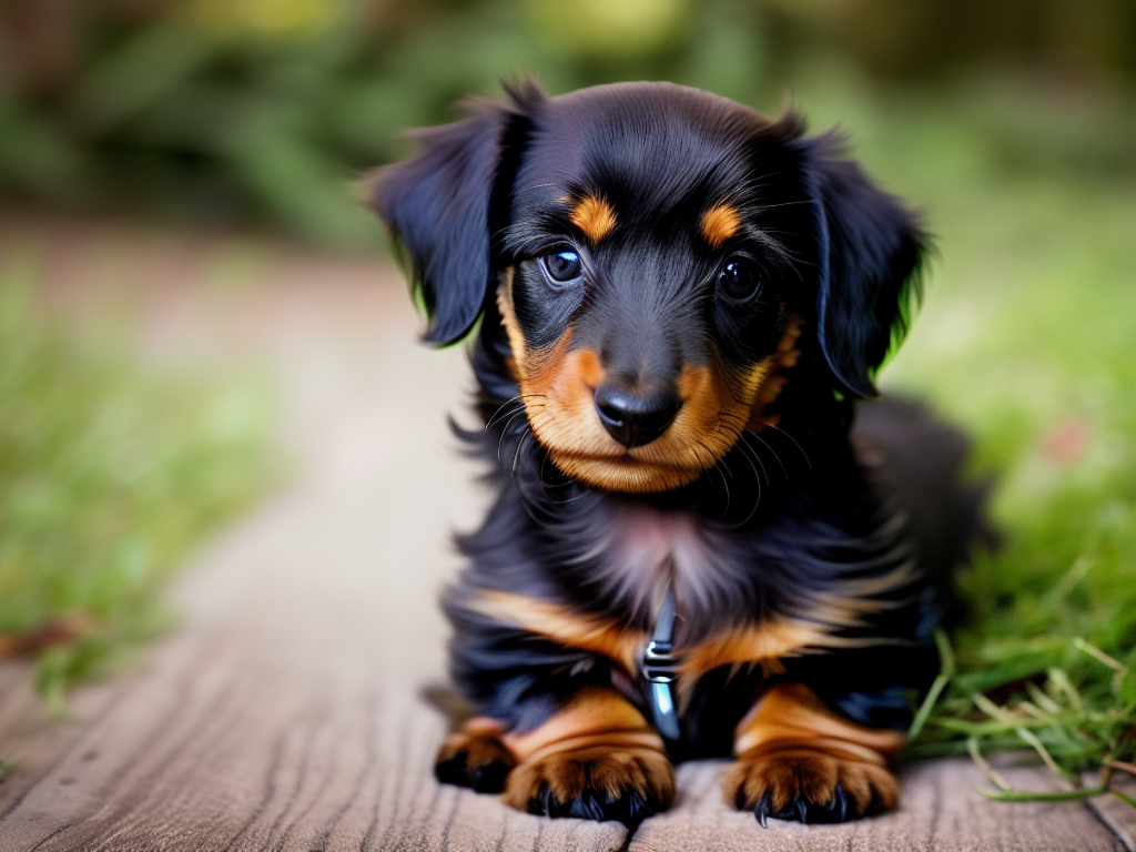 long haired dachshund puppy 1