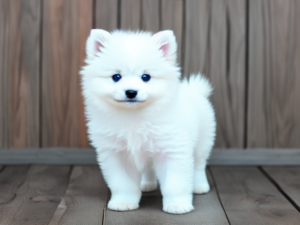 white Pomeranian puppy