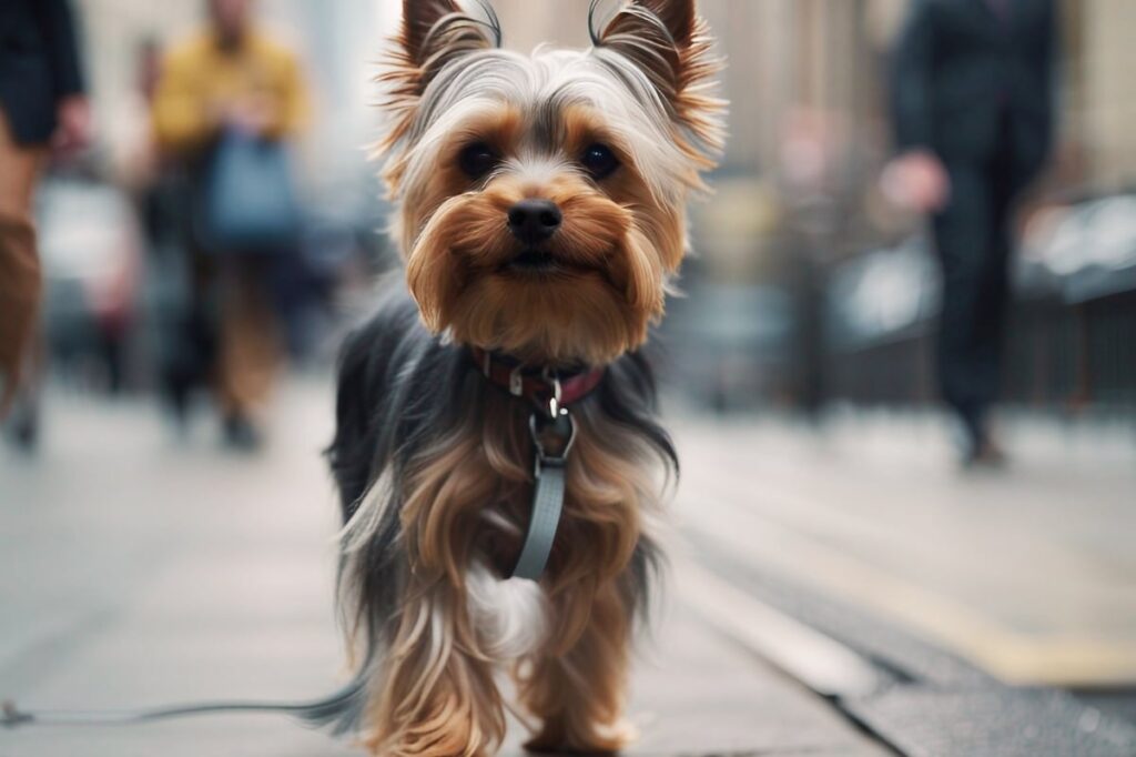 Comapct Size of a Yorkie is perfect for city living