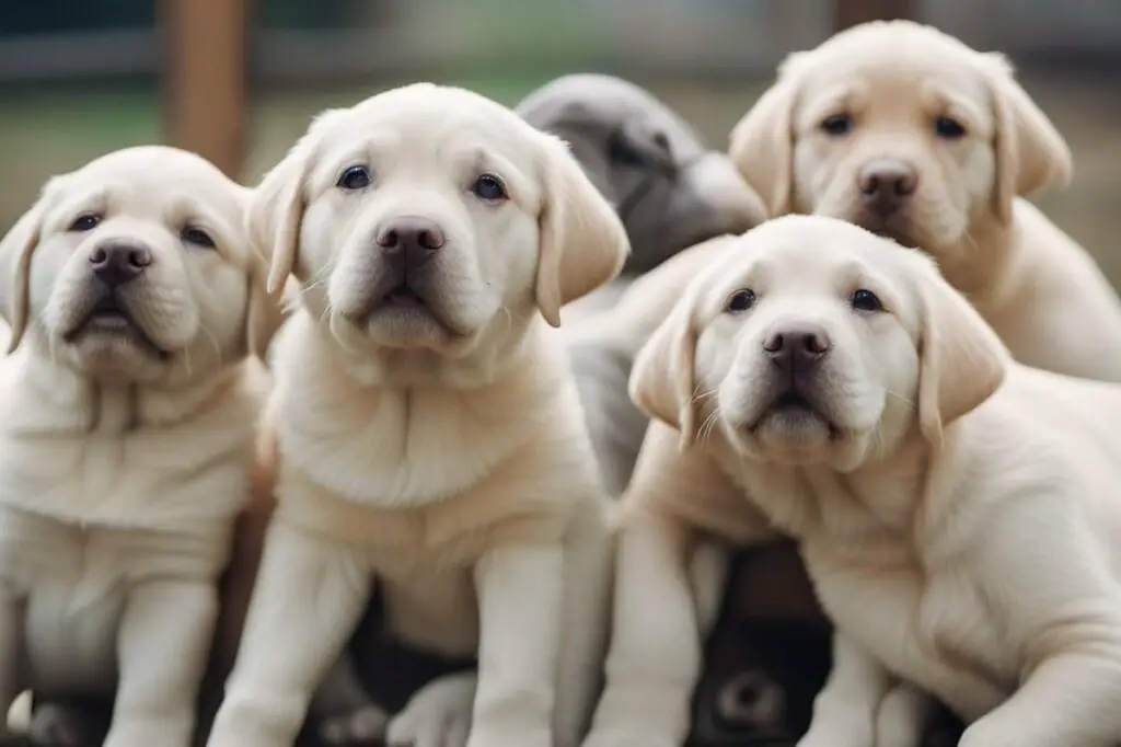 Enthusiastic Lab Pups