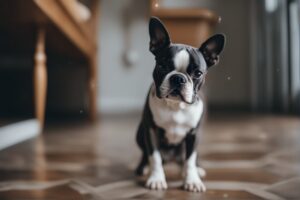 Blue Boston Terrier