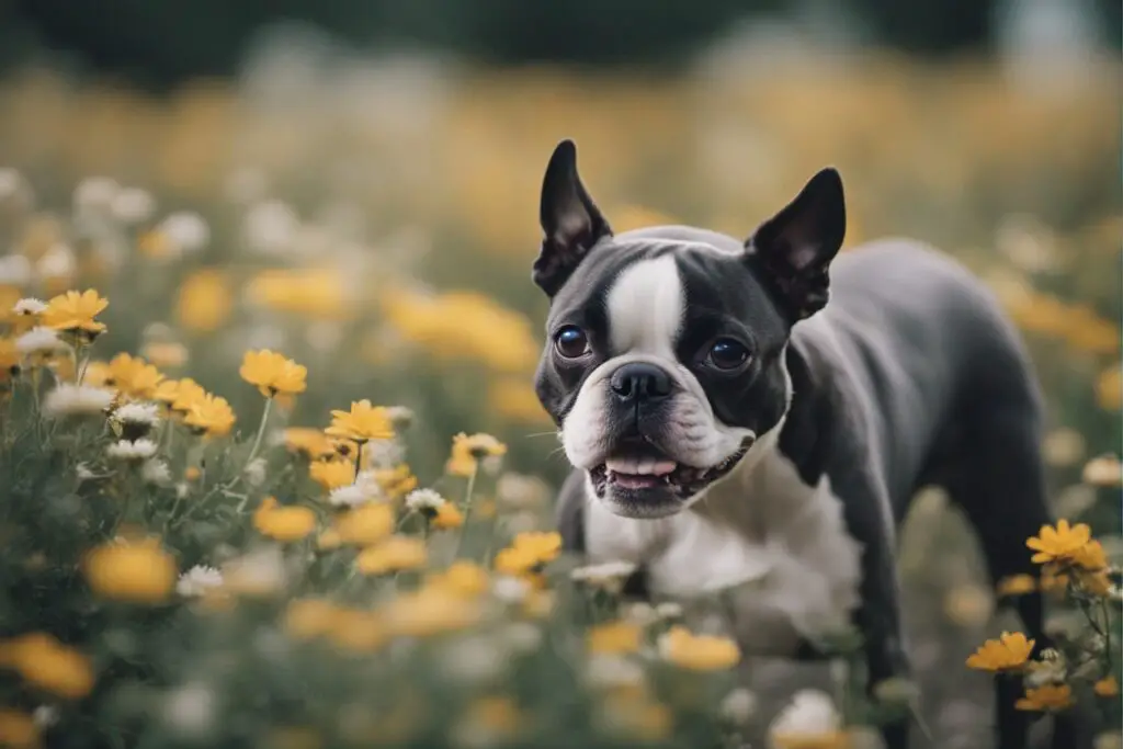 Boston Terrier blue brindle