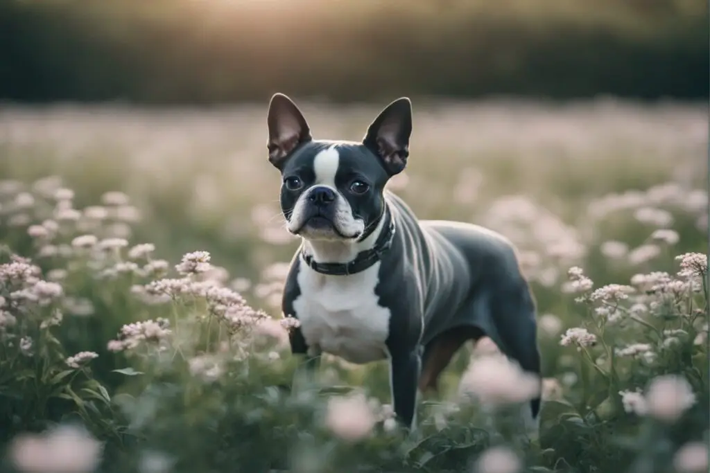 Boston Terrier blue care