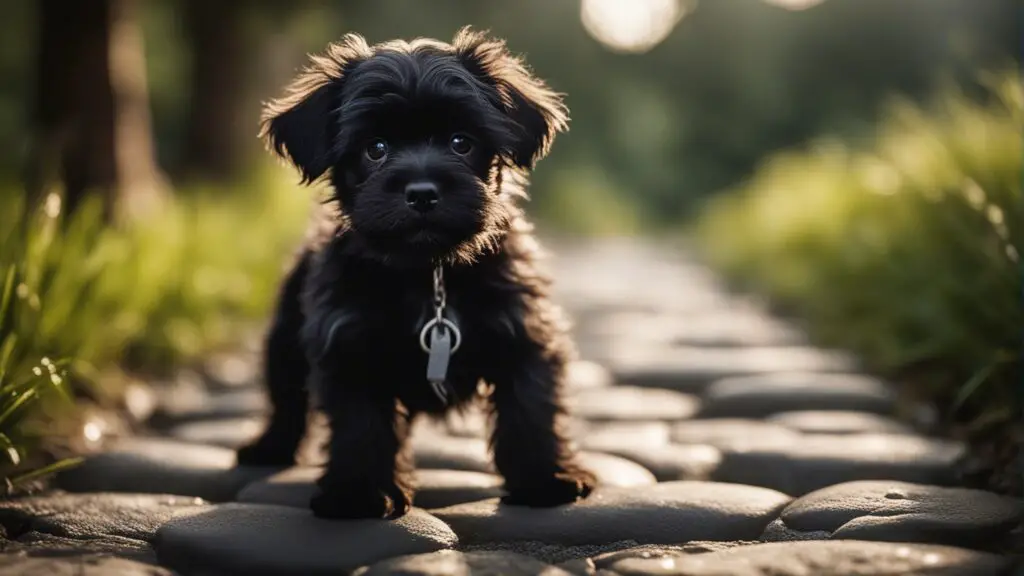 An Affenpinscher pup