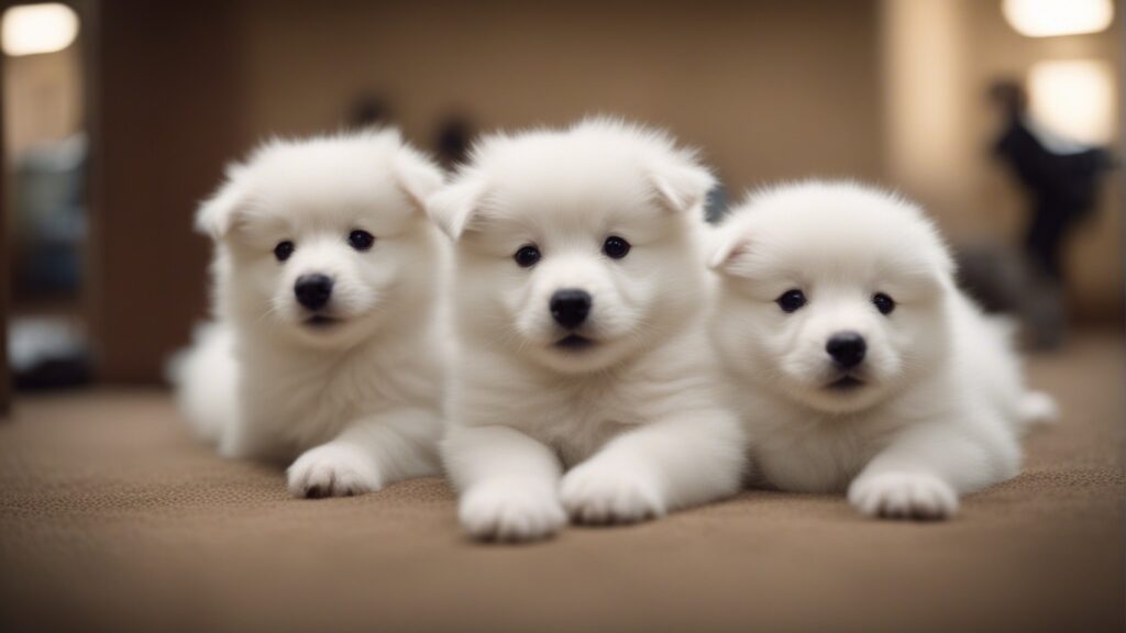 Cute American Eskimo Puppies