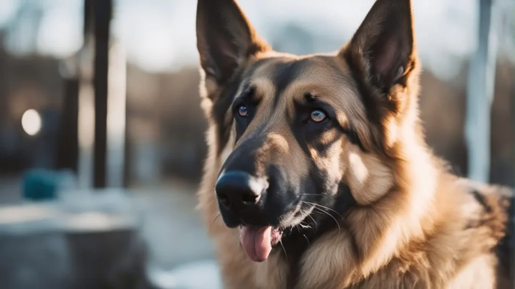 German Shepherd grooming