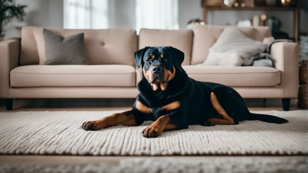 Rottweilers rank average in aggression