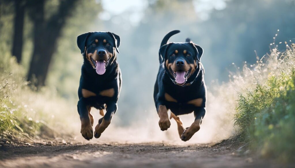 how fast are rottweilers