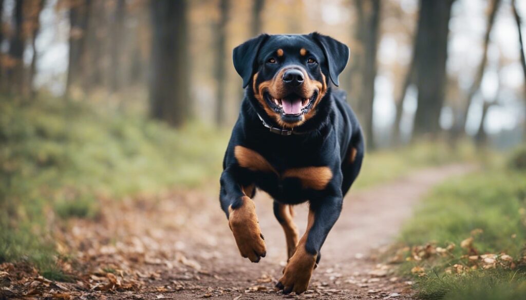 how fast does a rottweiler run
