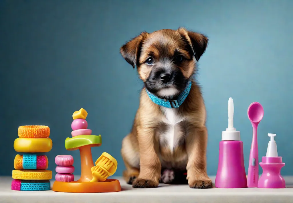 A composition focusing on the variety of chew toys specifically designed to