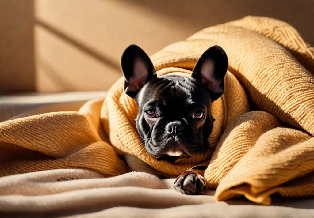 A detailed infographic illustrating a French Bulldog under the sun and another